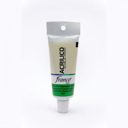 Acuarela 15 ml Verde Permanente Claro Franco Arte