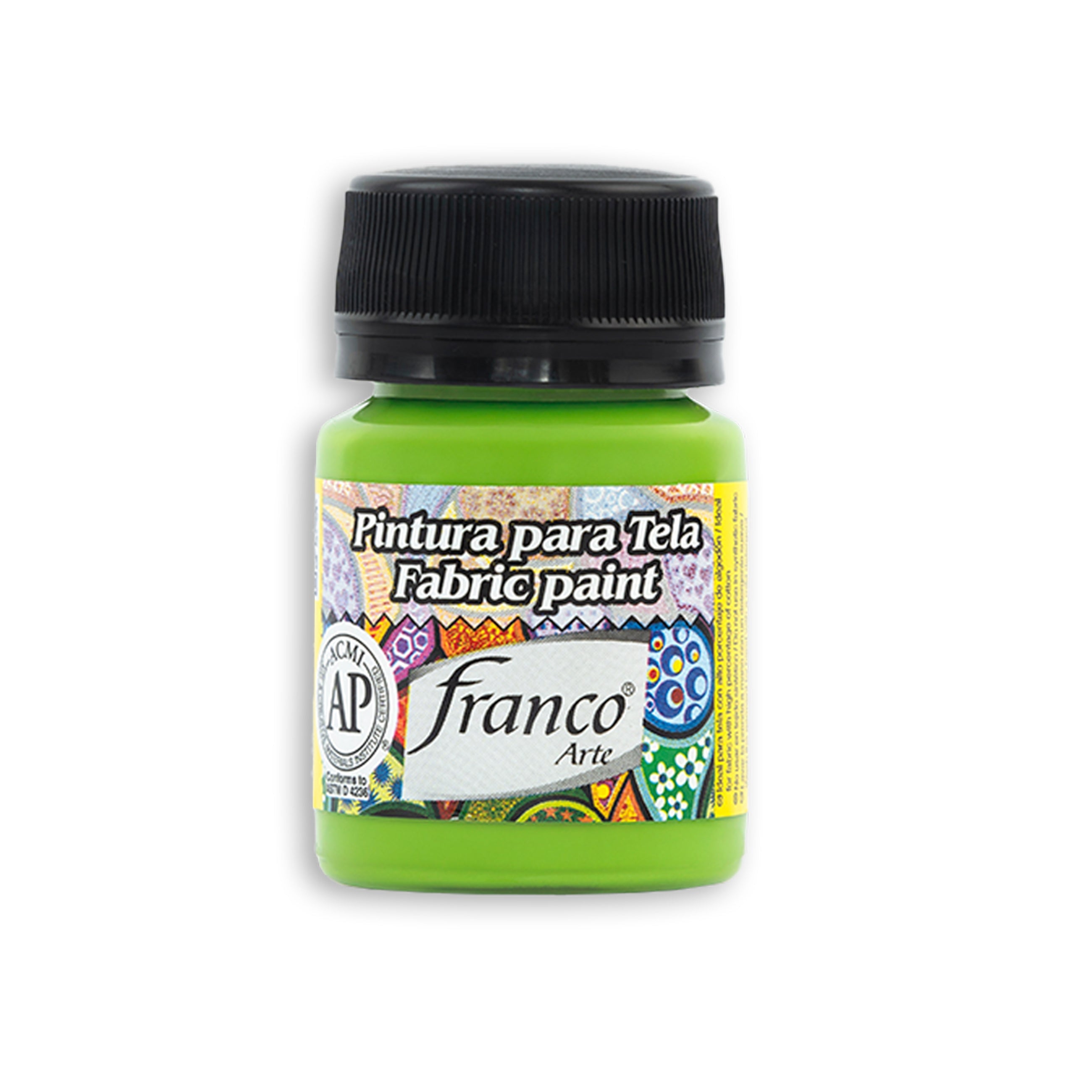 Pintura Para Tela 30 ml Verde Manzana Franco Arte