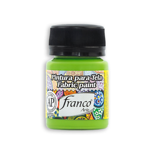 Pintura Para Tela 30 ml Verde Manzana Franco Arte