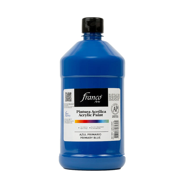Pintura Acrílica Al Frío 250 ml Azul Primario Franco Arte