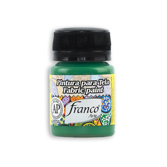 Pintura Para Tela 30 ml Verde Navidad Franco Arte