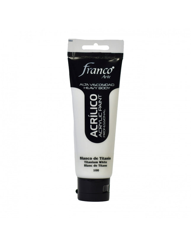 Acrílico 100 ml Blanco Titanio Franco Arte