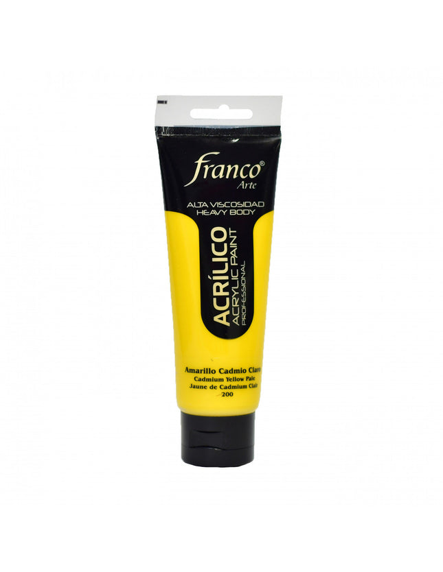 Acrílico 100 ml Amarillo Cadmio Claro Franco Arte