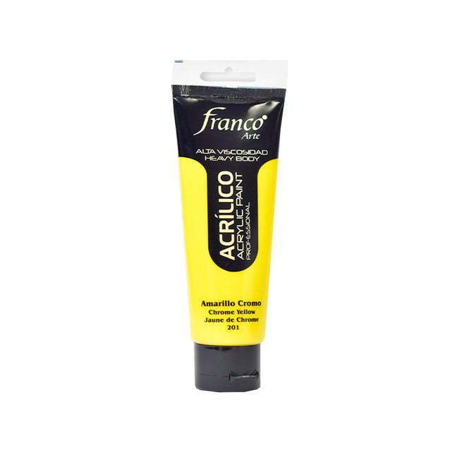 Acrílico 100 ml Amarillo Cromo Franco Arte