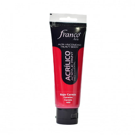 Acrílico 100 ml Rojo Carmín Franco Arte