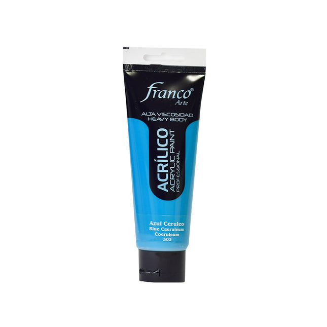 Acrílico 100 ml Azul Cerúleo Franco Arte