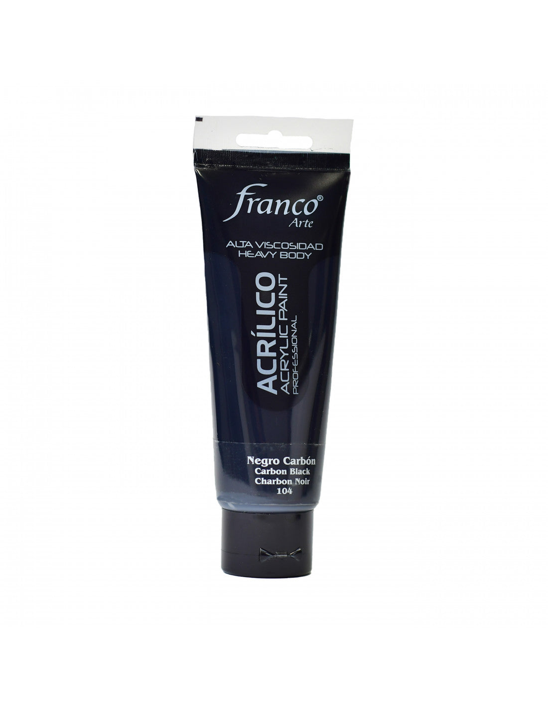 Acrílico 100 ml Negro Carbón Franco Arte