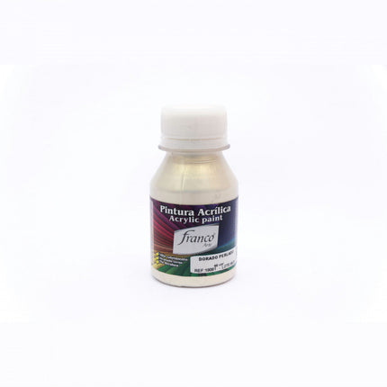 Pintura Acrílica Al Frío Dorado Perlado 60 ml Franco Arte