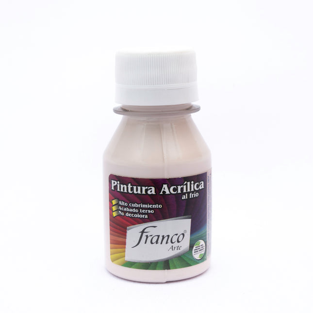 Pintura Acrílica Al Frío 60 ml Rosa Bebé Franco Arte