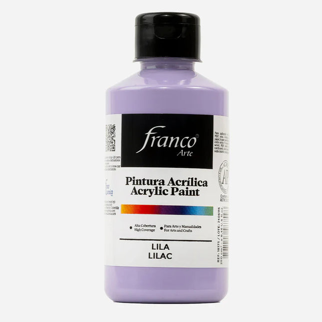 Pintura Acrílica Al Frío 250 ml Lila Franco Arte
