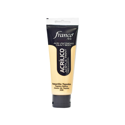 Acrílico 100 ml Amarillo Nápoles Franco Arte