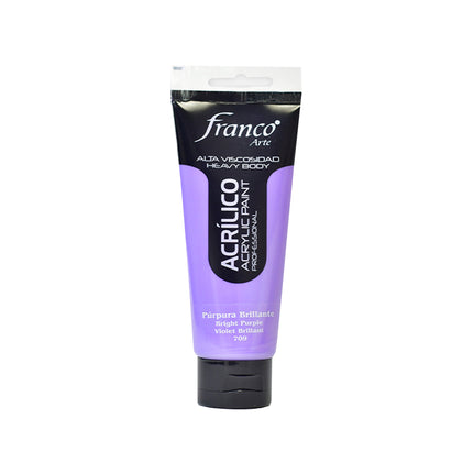 Acrílico 100 ml Púrpura Brillante Franco Arte