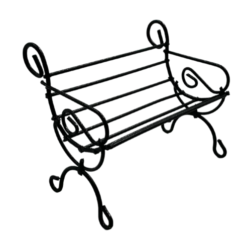 Silla De Parque En Alambre Miniatura Para Maquetas | El Trebol