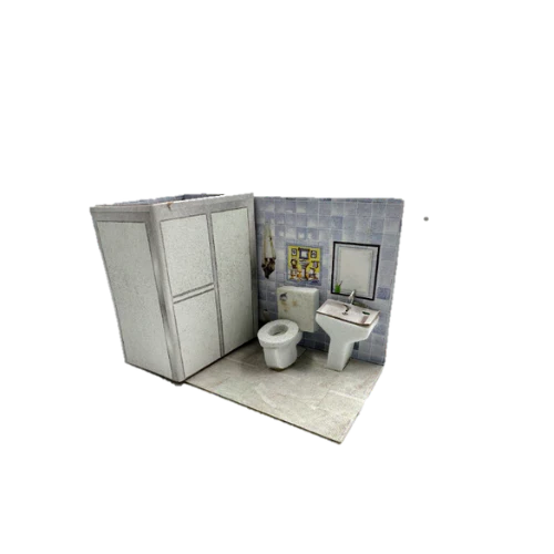 Baño Con Ducha Miniatura Para Maquetas | El Trebol