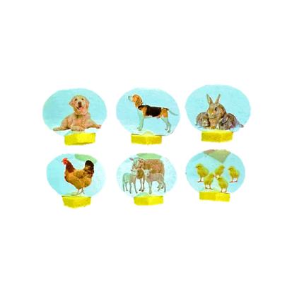 Animales Plásticos Miniatura x6 Para Maquetas | El Trebol