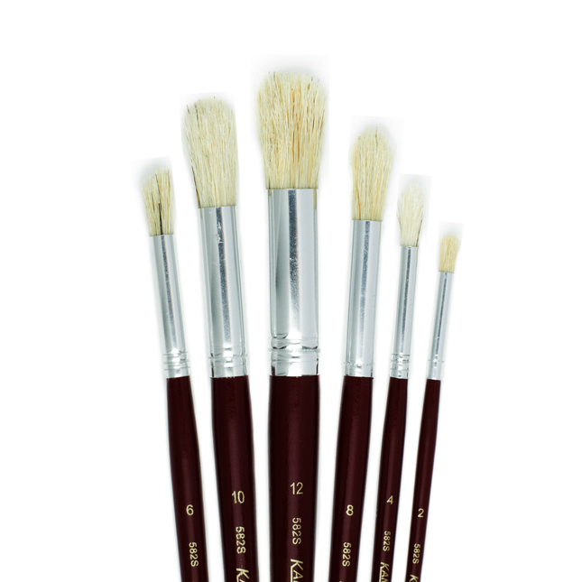 Pincel Redondo De Cerda x6 | Gioto