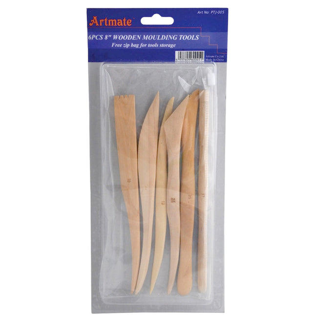 Espátulas de madera Artmate x6 para cerámica y modelado