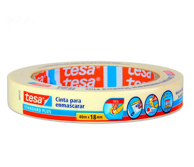 Cinta Enmascarar multipropósito 40 m x 18 mm Tesa