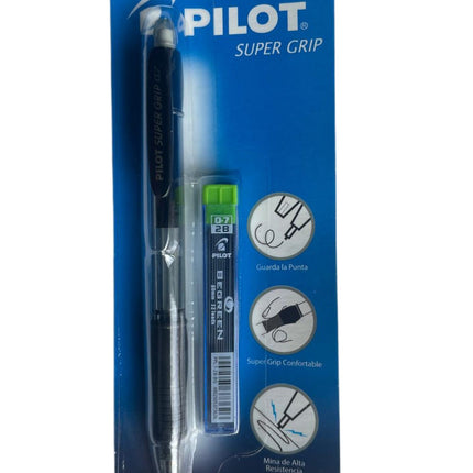 Portaminas 0.5 Mm Negro Con Minas 0.5 Mm 2B Pilot