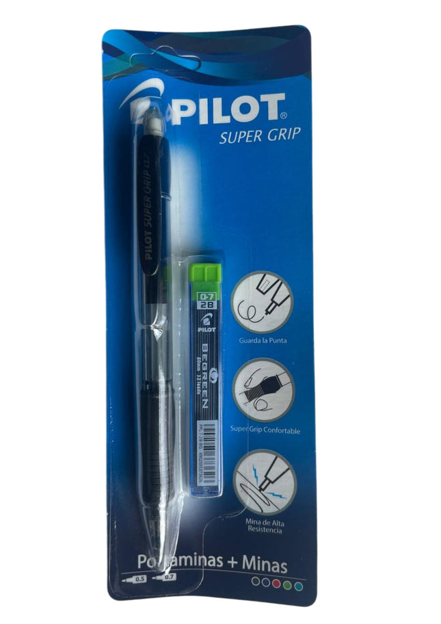 Portaminas 0.5 Mm Negro Con Minas 0.5 Mm 2B Pilot