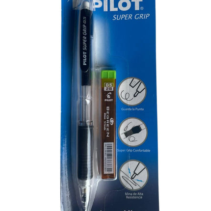 Portaminas 0.7 Mm Negro Con Minas 0.7 Mm 2B Pilot