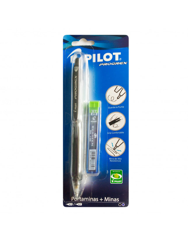 Portaminas 0.7 Mm Con Minas 0.7 Mm 2B Pilot