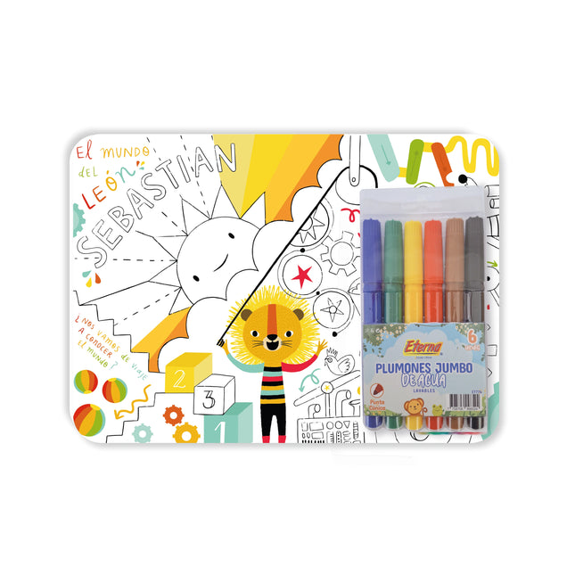 Kit Para Colorear El Mundo Del León | La Pequeña Galeria