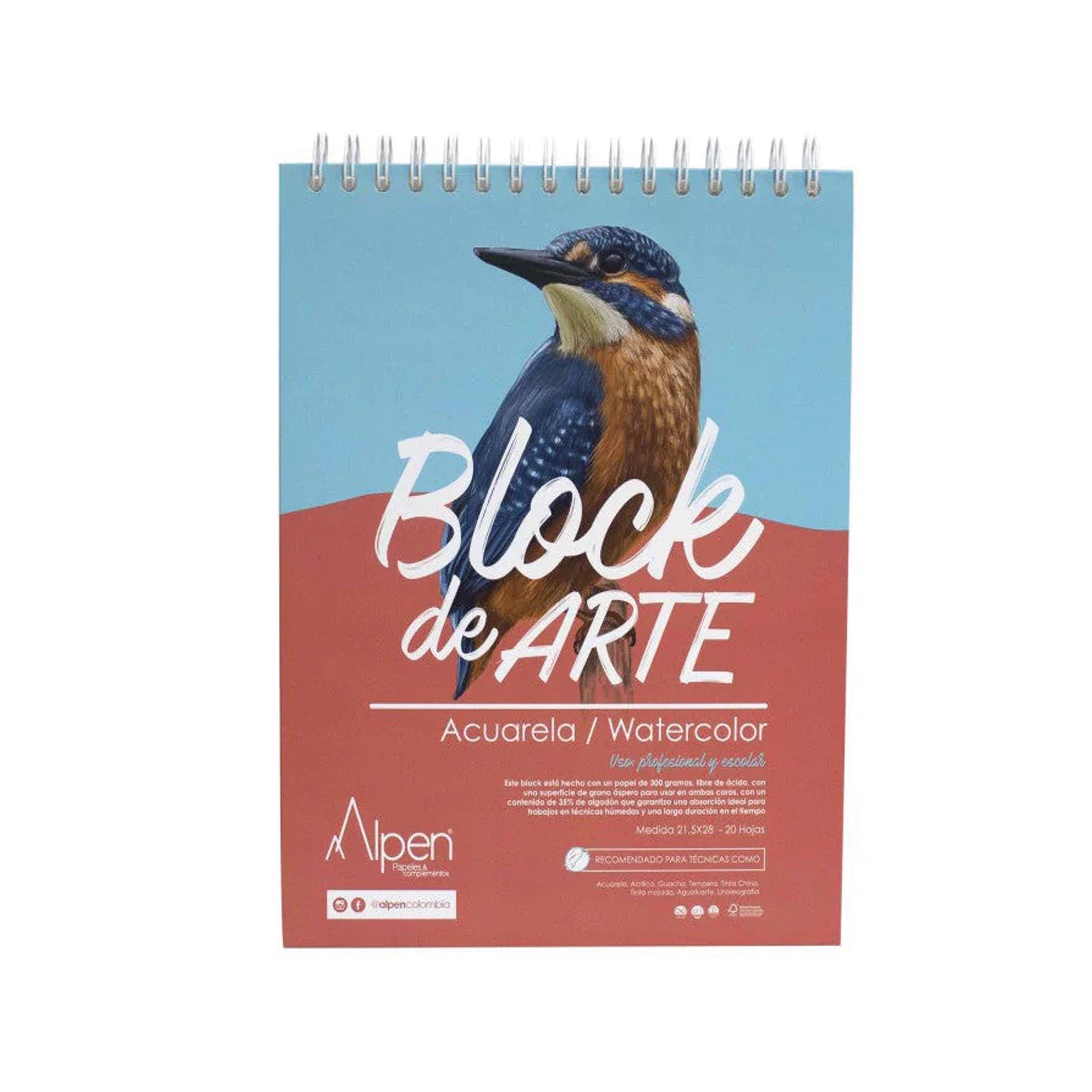Block de arte Alpen Acuarela 300 gr