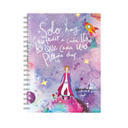Cuaderno Sencillo Cuadriculado Mediano 80 Hojas Principito Tinta Negra