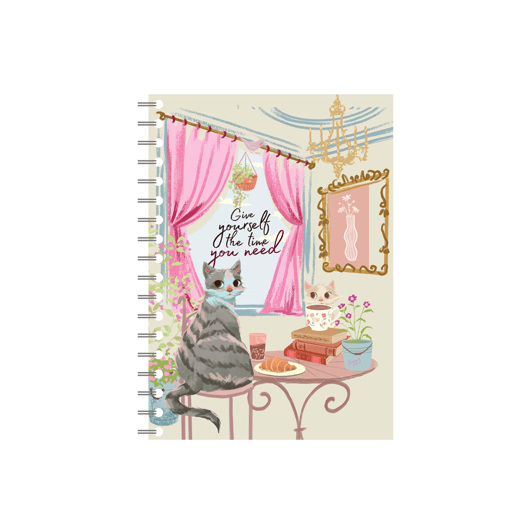 Cuaderno Argollado Mediano Give Yourself Tinta Negra