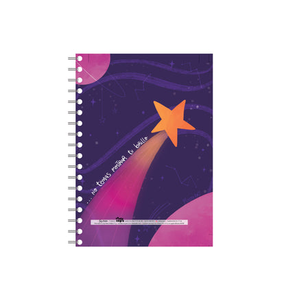 Cuaderno Argollado Mediano Luz Propia Tinta Negra