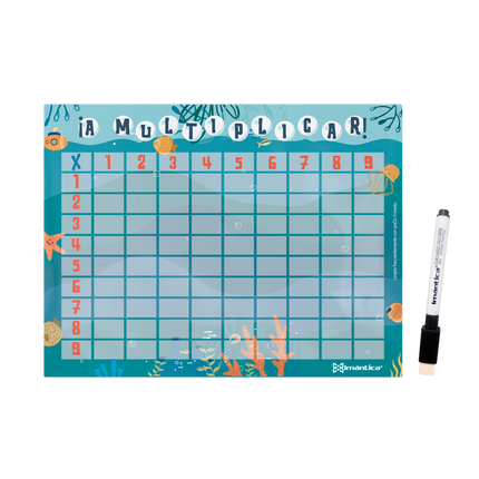 Tablero Magnético Tablas De Multiplicar | Imántica