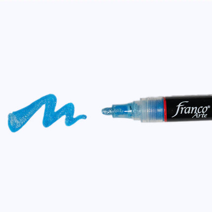 Marcador Acrílico Azul Metalizado Franco Arte