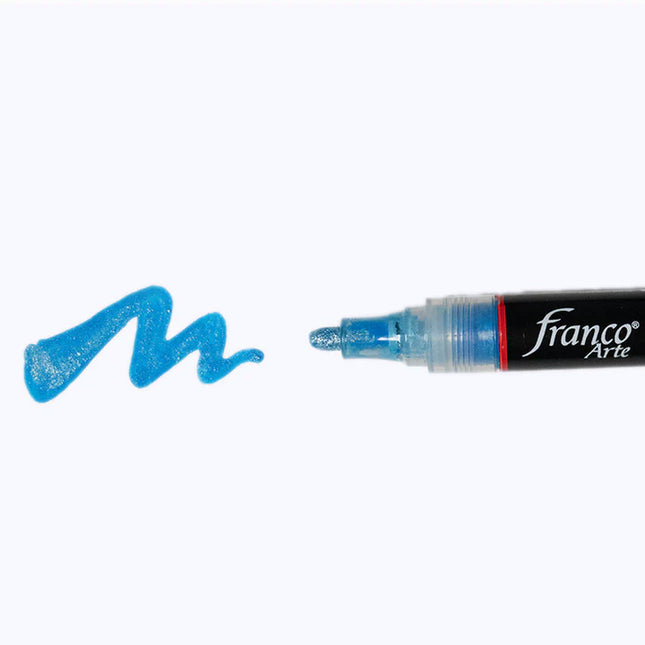 Marcador Acrílico Azul Metalizado Franco Arte