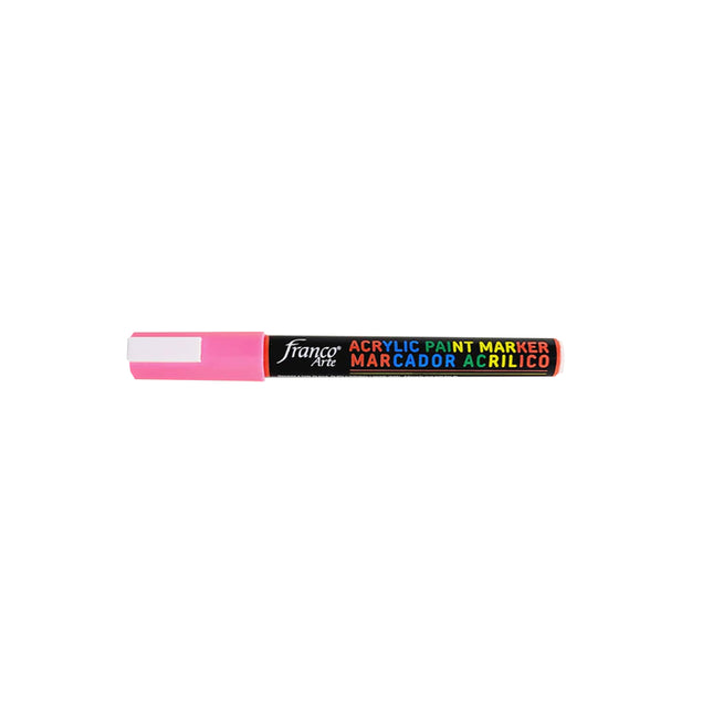 Marcador Acrílico Fluorescente Pink Franco Arte