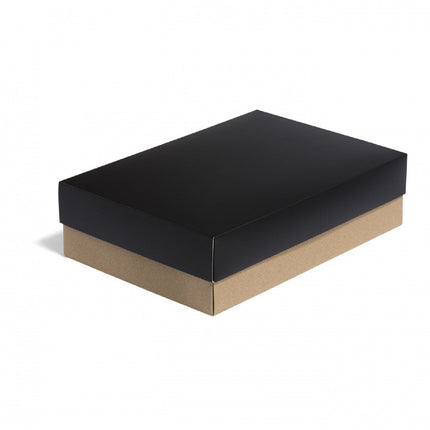 Caja de regalo Peach Negra mediana