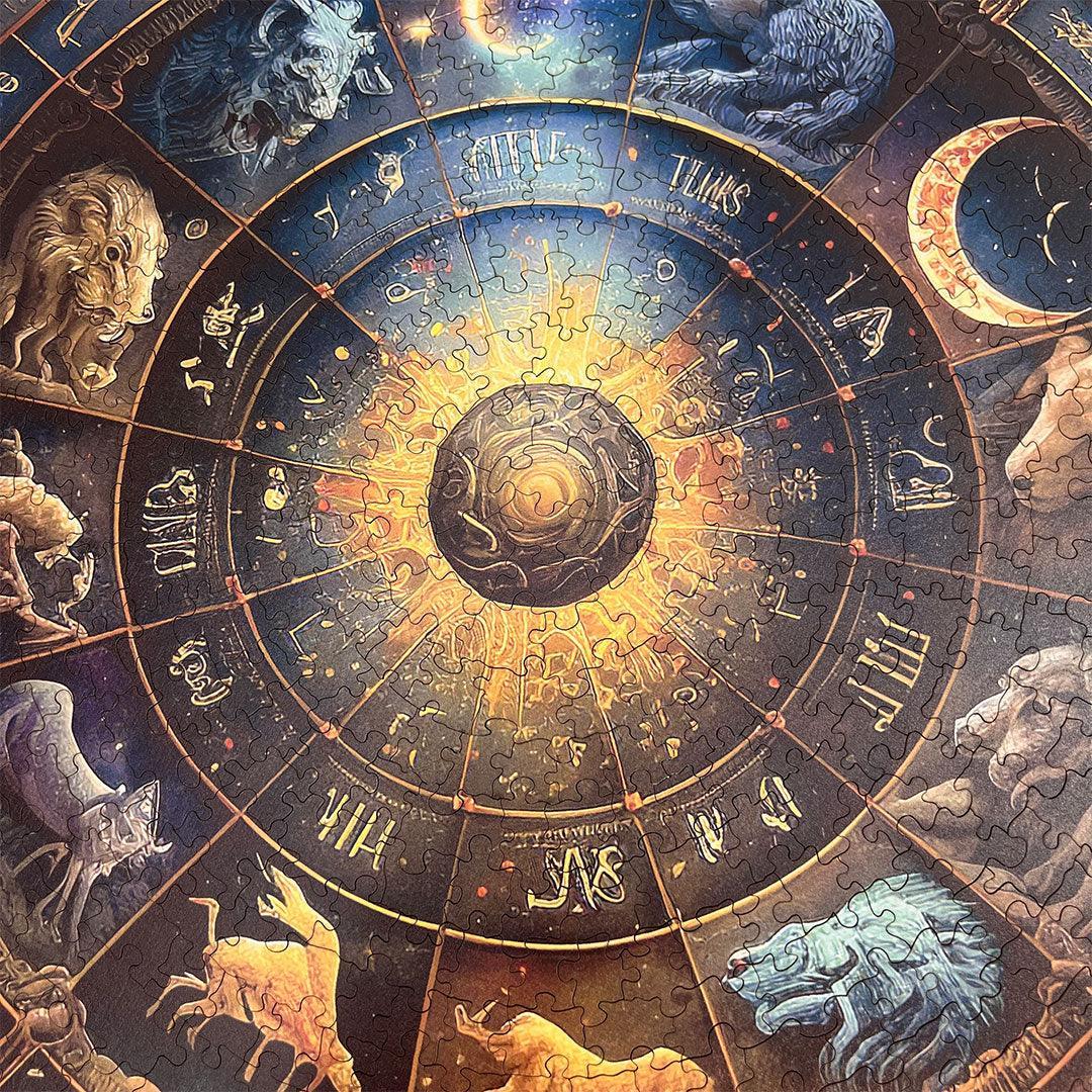 Rompecabezas Circular En Madera Zodiaco Ingenio Destreza