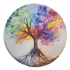 Rompecabezas Circular En Madera Arbol Dela Vida Ingenio Destreza
