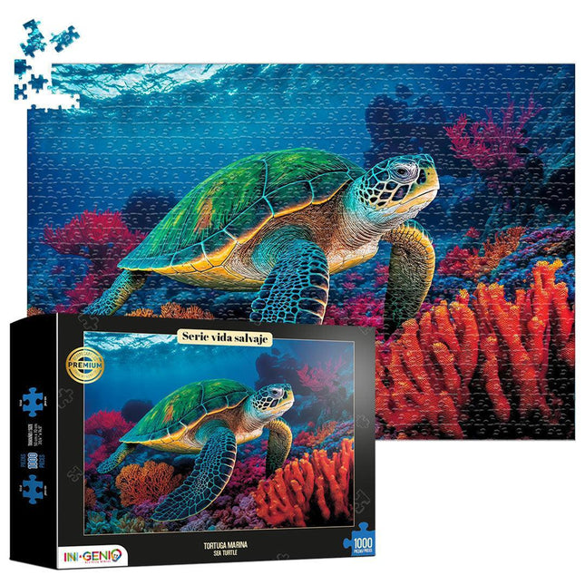 Rompecabezas 1000 Piezas Tortuga Marina Ingenio Destreza