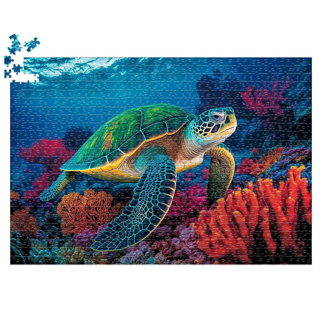 Rompecabezas 1000 Piezas Tortuga Marina Ingenio Destreza
