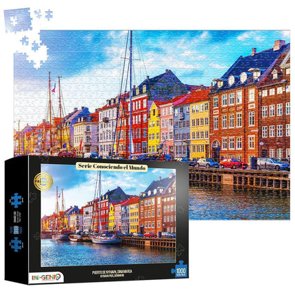 Rompecabezas 1000 Piezas Puerto De Nyhavn Dinamarca Ingenio Destreza