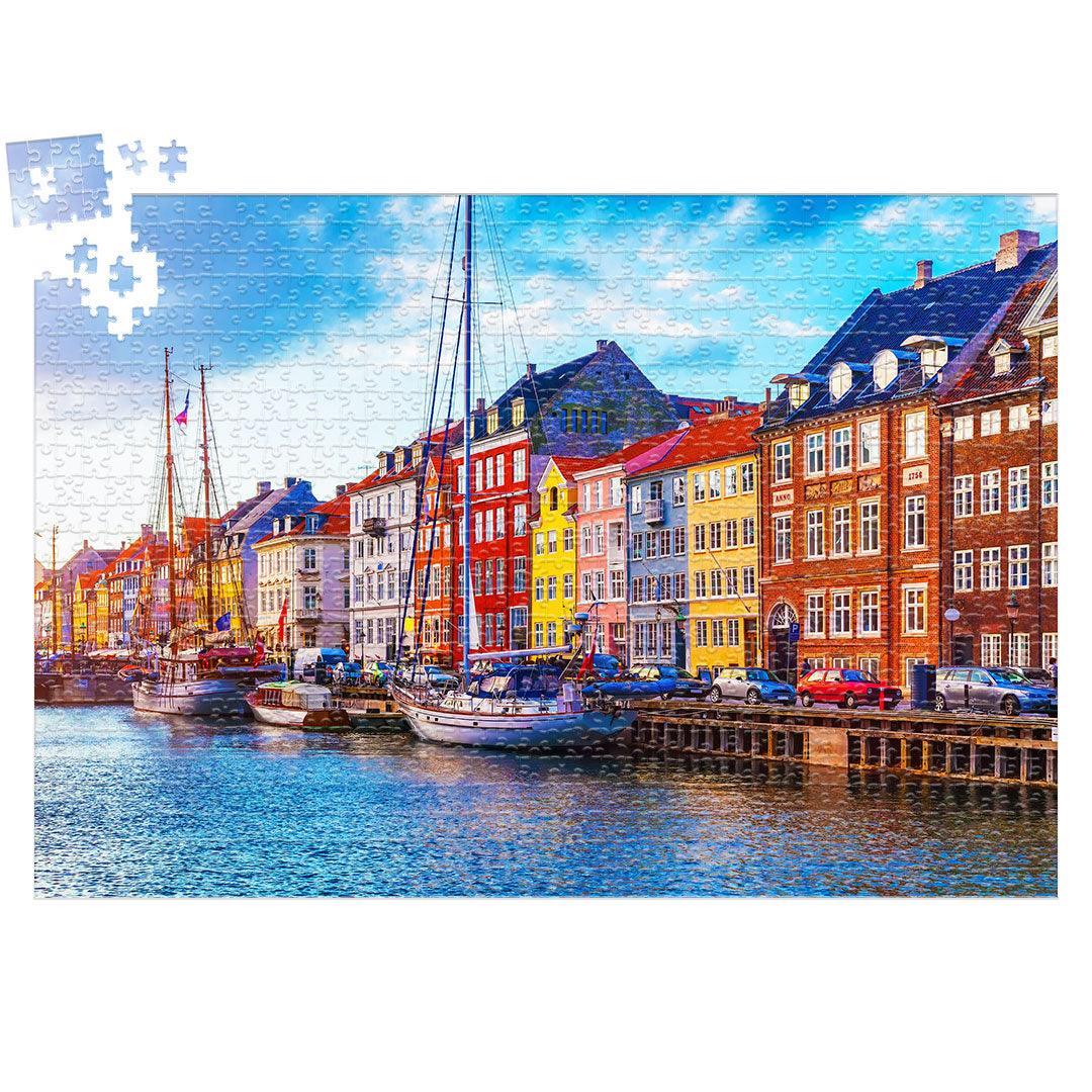 Rompecabezas 1000 Piezas Puerto De Nyhavn Dinamarca Ingenio Destreza