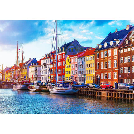 Rompecabezas 1000 Piezas Puerto De Nyhavn Dinamarca Ingenio Destreza