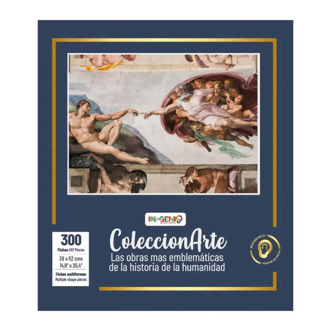 Rompecabezas En Madera Multiformas Creacion De Adan Ingenio Destreza