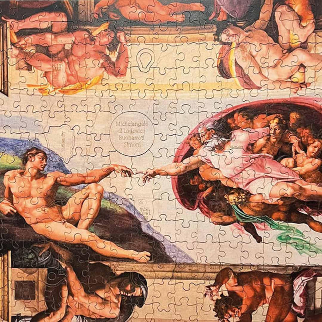 Rompecabezas En Madera Multiformas Creacion De Adan Ingenio Destreza