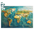 Rompecabezas 1000 Piezas Mapa Del Mundo Ingenio Destreza