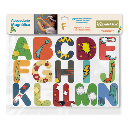 Abecedario Magnético 28 Letras Y 2 Figuras | Imántica