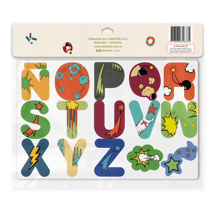 Abecedario Magnético 28 Letras Y 2 Figuras | Imántica