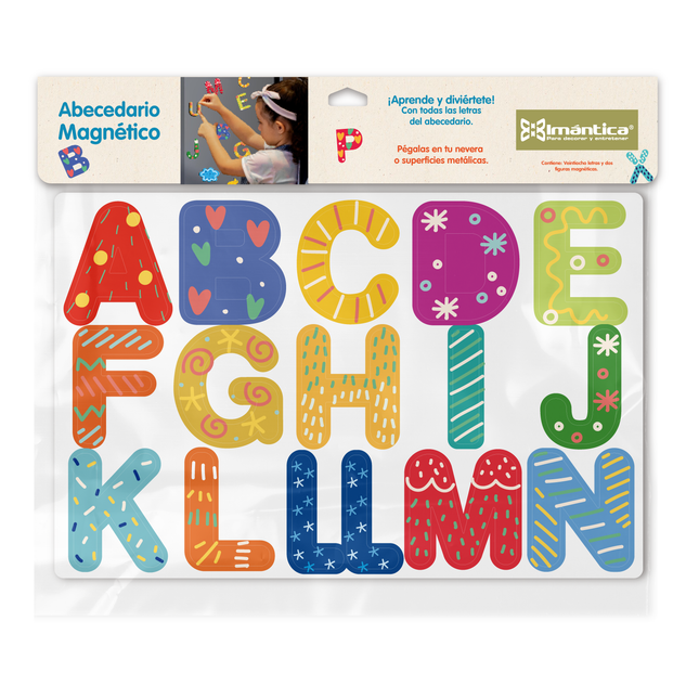 Abecedario Magnético 28 Letras Y 2 Figuras | Imántica