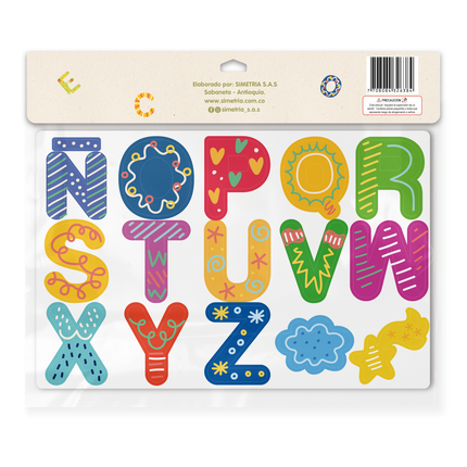 Abecedario Magnético 28 Letras Y 2 Figuras | Imántica